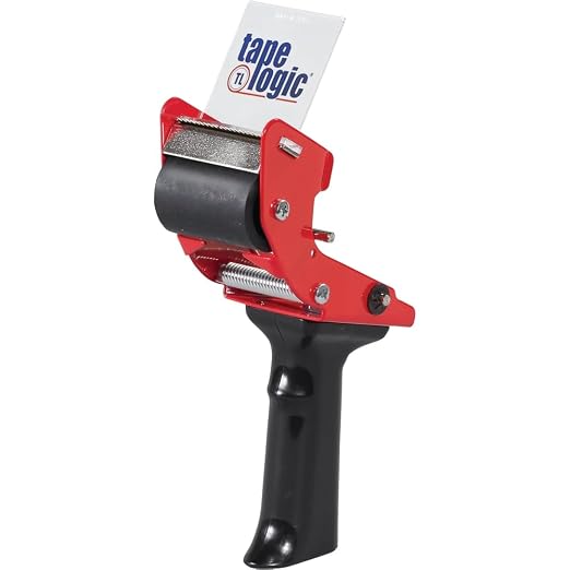 BOX USA Tape Logic 2 Inch Mouse Trap Packing Tape Dispenser Gun, for Packing, Shipping, Moving and Warehouse Use (1 Dispenser)