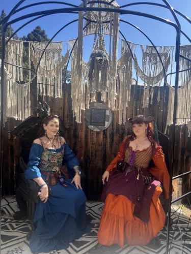 Women's Gothic Witch Dress Medieval Renaissance Costume Victorian Dress