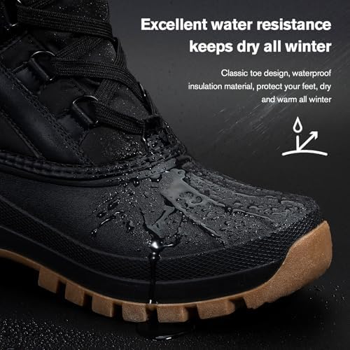 KOLILI Womens Winter Snow Boots Waterproof Warm Duck Walking Boots