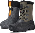 FREE SOLDIER Men's Waterproof Winter Snow Boots Removable Liner