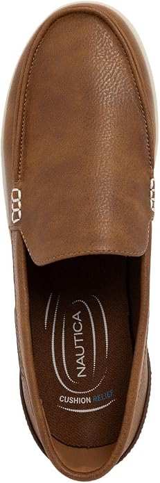 Nautica Men's Slip-On Loafers Casual Moc Toe Sneakers Boat Shoes Slipper for Men – Lightweight & Comfortable - Derwin