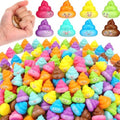Leyndo 200 Pcs Mini Fake Poop Toys Halloween Party Favors, Bright Color