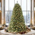SHareconn 8ft Prelit Artificial Classic Spruce Christmas Tree