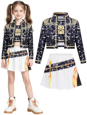 Pop Performer Costume Kids Girls Halloween Costumes Cosplay Outfit Set