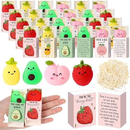 24 Sets Appreciation Fruit Gifts Inspirational Party Favors