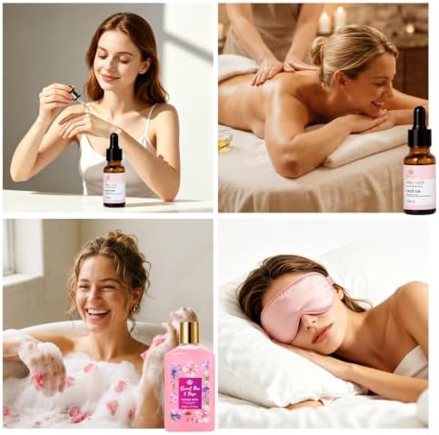 Gifts for Women, 35 Pcs Rose Home Spa Gifts Basket, Get Well Soon Gifts Set