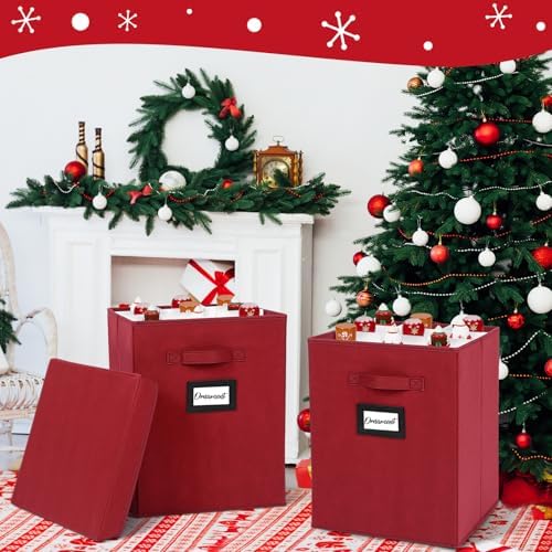 2 Pcs 16 Inch Large Christmas Nutcracker Storage Box, 18ct Organizer