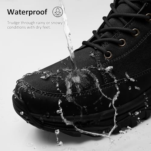 Coostar Snow Boots for Men Waterproof Outdoor Casual Winter Boot Lightweight with Arch Support