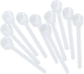 1 Teaspoon (1/3 Tablespoon | 5 mL) Long Handle Plastic Measuring Spoon for Coffee, Protein Powder, Pet Food, Spices, Grains, Dry Goods – Food-Grade BPA-Free (Pack of 10)