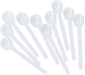 4 mL (3/4 Teaspoon) Long Handle Plastic Measuring Spoon for Coffee, Protein Powder, Pet Food, Spices, Grains, Dry Goods – Food-Grade BPA-Free (Pack of 10)