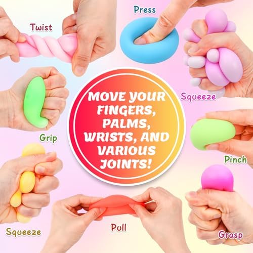 VISCOO 120 Pack Slow Rising Stress Ball,Stress Balls for Adults,Fidget Toys