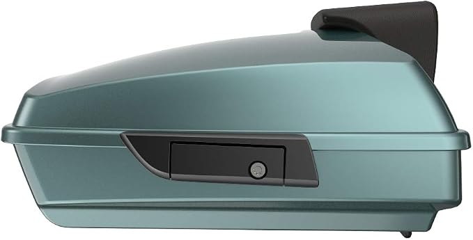 Advanblack Road Glide Tour Trunk Pack Silver Pine Razor Tour Trunk Pack Backrest Pad for '97-'25 Harley Touring Road King Street Glide Electra Glide CVO models