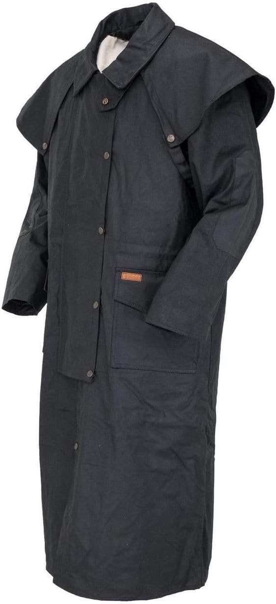 Outback Trading Company Unisex 2056 Stockman Waterproof Breathable Extra-Long Cotton Oilskin Duster Coat