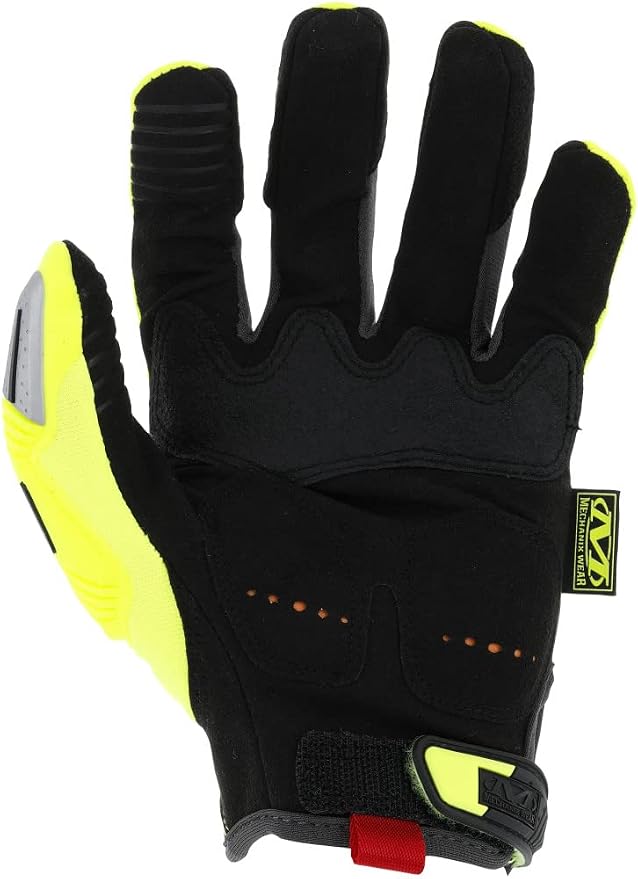 Mechanix Wear Hi-Viz M-Pact Gloves - High-Visibility Impact Gloves - For Builders Safety - For Construction - Vibration Absorbing - Touchscreen Compatible - Fluorescent Yellow - X-Large