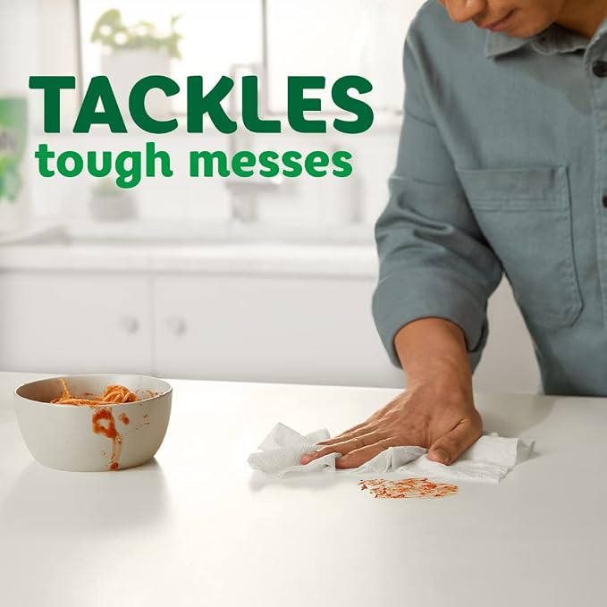 Bounty Paper Towels Quick Size, White, 16 Family Rolls = 40 Regular Rolls