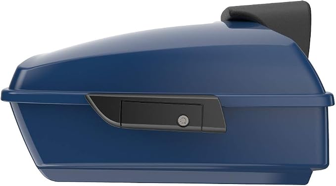 Advanblack Road Glide Tour Trunk Pack Billiard Blue Chopped Tour Trunk Pack Backrest Pad for '97-'25 Harley Touring Road King Street Glide Electra Glide CVO models