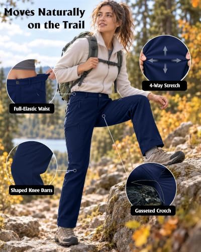 Women's Fleece-Lined Softshell Hiking Pants