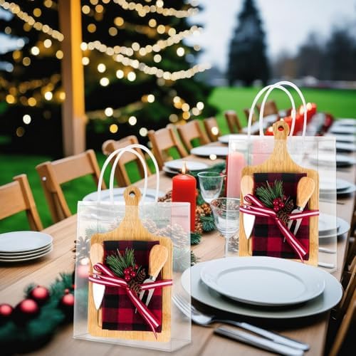 6 Set Christmas Cutting Board Gift Bulk Wooden Cheese Charcuterie Board