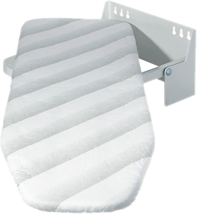 Wall-Mounted Ironing Board | Easy wall-mount installation with a fold-away design for compact storage in laundry rooms and small spaces.
