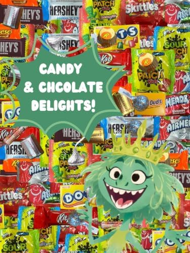 Chocolate and Candy Variety Pack - 5 LB Assorted Chocolates and Candies Bulk - Big Candy Bag Mix - Bulk Individually Wrapped Variety CandyBag - July 4th - Cold Pack Included
