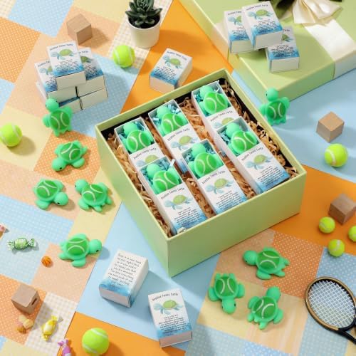 Wettarn 25 Sets Tennis Positive Gifts Sport Party Favors with Boxes