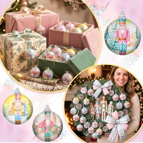 Outus 16 Pcs Christmas Tree Ball Ornaments