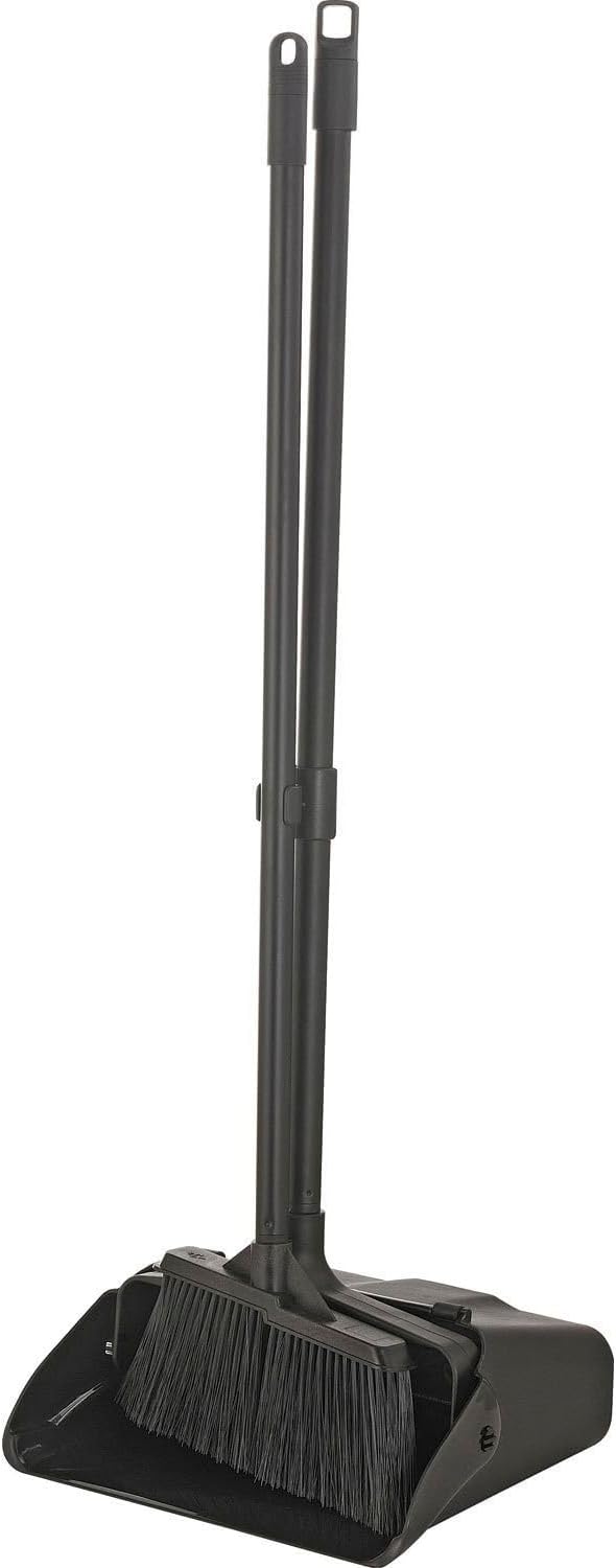 Global Industrial Upright Dust Pan & Lobby Broom Combo Kit