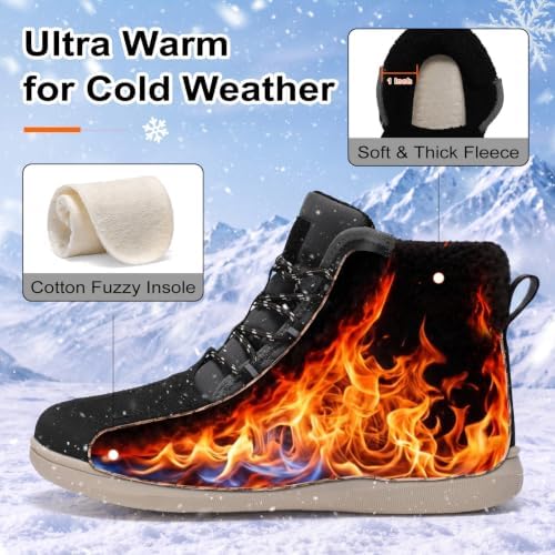 BARERUN Womens Waterproof Winter Snow Boots Lightweight Warm Ankle Booties