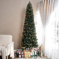 Naomi Home 7.5ft Pencil Christmas Tree with Lights