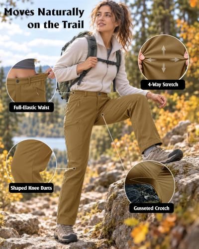 Women's Fleece-Lined Softshell Hiking Pants