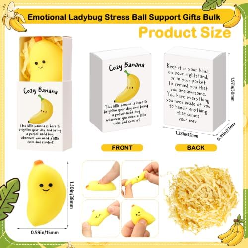 24 Sets Banana Positive Gifts Pocket Hug Party Favors