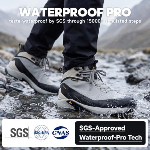 HUMTTO Men's Lightweight Waterproof-Pro Hiking Boots