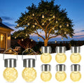 GIGALUMI Solar Lights Outdoor Hanging Lantern Garden Decor for Outside 8 Pc
