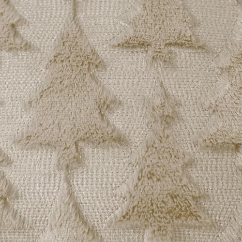 DFXSZ Christmas Tree Pillow Covers 18x18 Set of 2 Christmas Decor BeigeStar