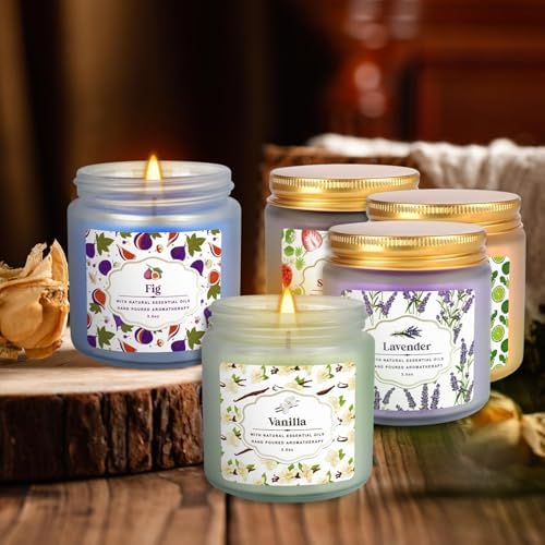 24 Pack Scented Candles with Added Natural Essential Oils, 3.05oz, Suitable for Various Festivals, Parties, Yoga, and Home Scene