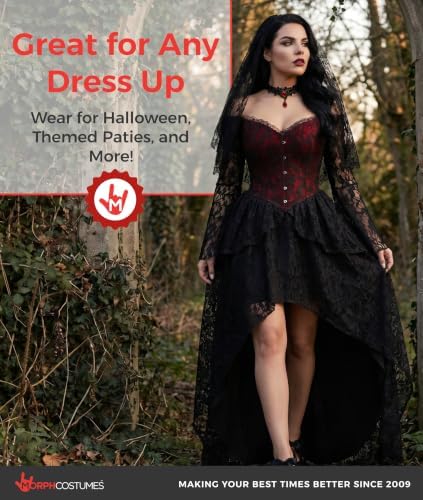 Morph Gothic Vampire Costume Women, Halloween Costumes for Women Adult