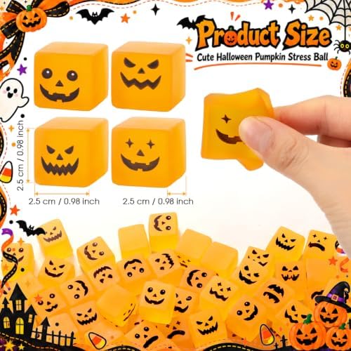 Thenshop 100 Pcs Halloween Christian Pumpkin Ice Cube Balls Party Favors