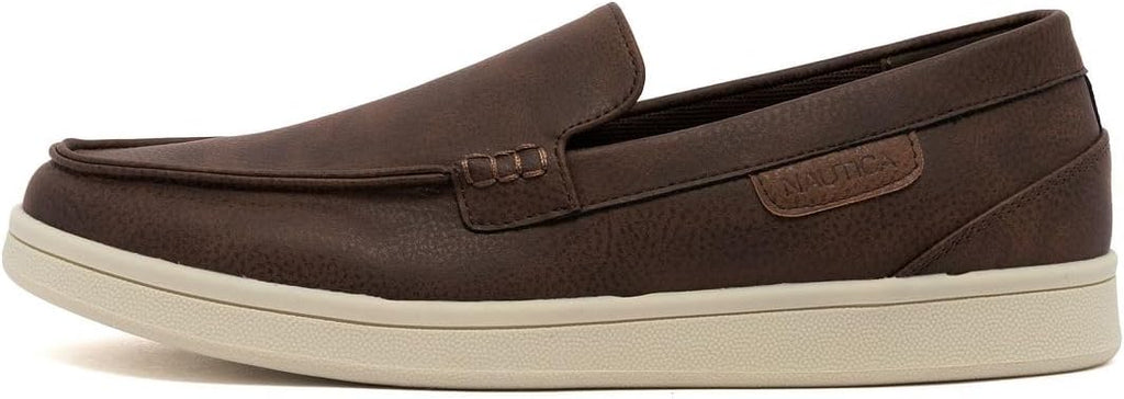 Nautica Men's Slip-On Loafers Casual Moc Toe Sneakers Boat Shoes Slipper for Men – Lightweight & Comfortable - Derwin