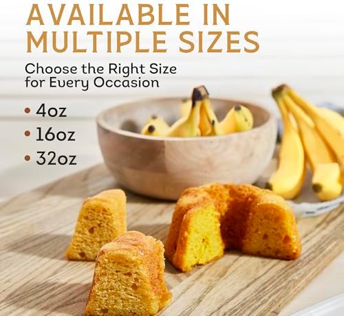 TORTUGA Caribbean Banana Rum Cake - 32 oz Rum Cake - The Perfect Premium Gourmet Gift for Stocking Stuffers, Gift Baskets, and Christmas Gifts - Great Cakes for Delivery