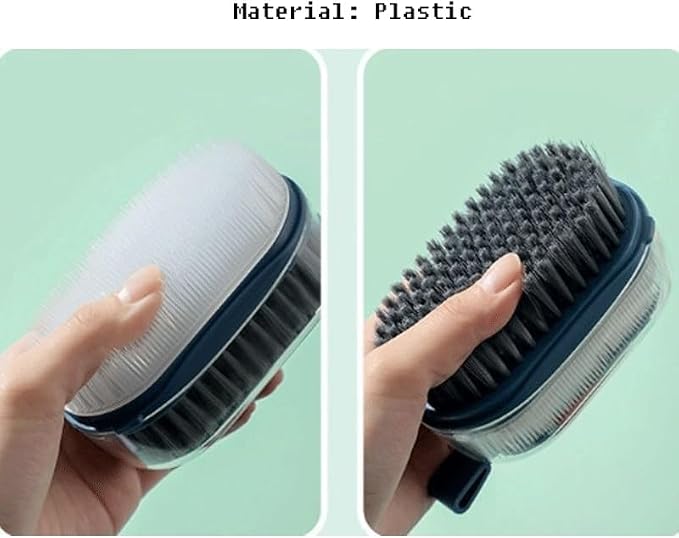 Cleaning Brush Multi-Purpose Round Mellow Handle Laundry Clean Shoes Household
