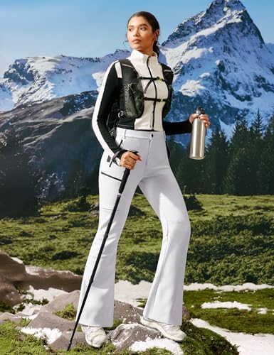 IUGA Snow Ski Pants Womens Waterproof Softshell Fleece Insulated Outdoor