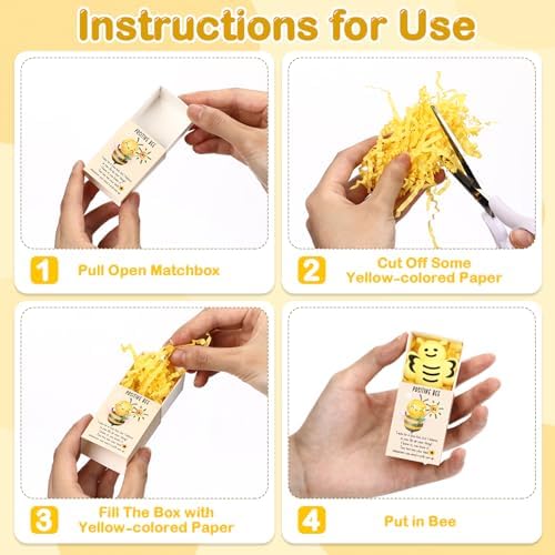 100 Sets Positive Bee Gifts Bee Inspirational Party Favors