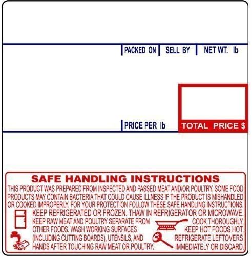 Poultry Shrink Bags 10"x18" Zip Ties and Labels, 3 MIL, BPA/BPS Free, MADE IN USA (500)