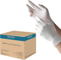 TRONEX 1510 Rubber Latex Disposable Gloves, Non Medical, General Purpose, Food Handling, Food Preparation, Light Industrial, Smooth Finish, Corn Starch Powdered, Natural Color, X-Large, Case of 1000