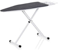 Reliable Ironing Board with Cover, Adjustable Height, Extra-Large Surface | Vera Foam Memory Foam Cover Pad, Tube Frame Construction, Ergonomic Iron Rest, 19” X 47.5” Pressing Surface, Made in Italy
