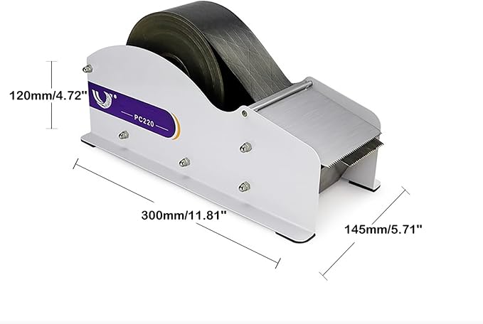 Water Activated Tape Dispenser, Stainless Steel Manual Tape Dispenser, Width Adjustable 0.98-3.54", Heavy Duty Kraft Gum Packing Tape Dispenser