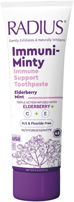 Radius ImmuniMinty Immune Support Toothpaste 2.5 Oz - Elderberry Mint - Pack of 1
