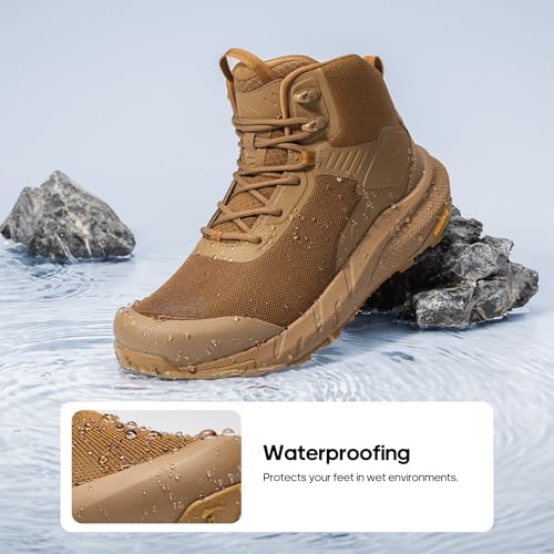 NORTIV 8 Men's Waterproof Military Tactical Work Boots