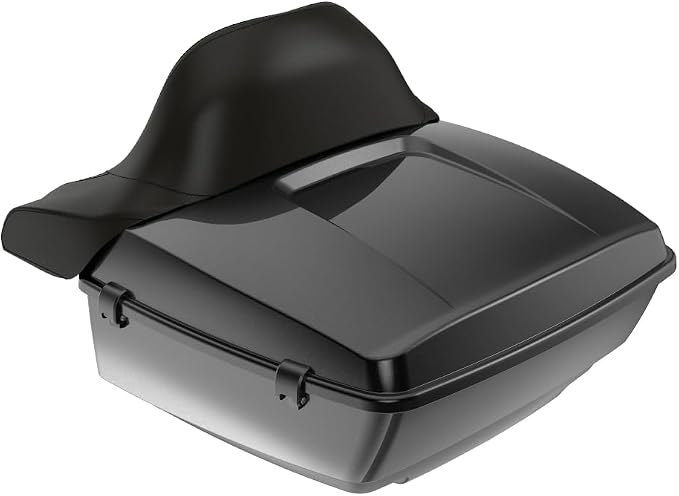Advanblack 2025 RG Tour Trunk Pack Raven Fade King Tour Trunk Pack+Wrap-Around Backrest Pad Fits For Harley Touring CVO Road King Street Glide Electra Glide Ultra Limited 1997-2025