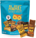 AWAKE - Caffeinated Chocolate Bites - 50mg Caffeine - Variety Pack (3 Flavors), 50 pieces - Peanut Butter, Milk, & Caramel - Energy Bites - Coffee Alternative - Fairtrade, Gluten Free, Non GMO - 0.48oz